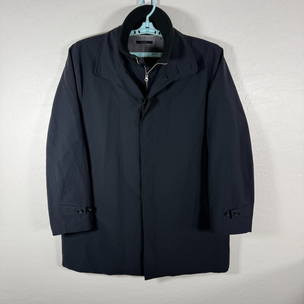 Broletto Jacket Mens XL Black Loro Piana Storm System Hooded Coat Waterproof